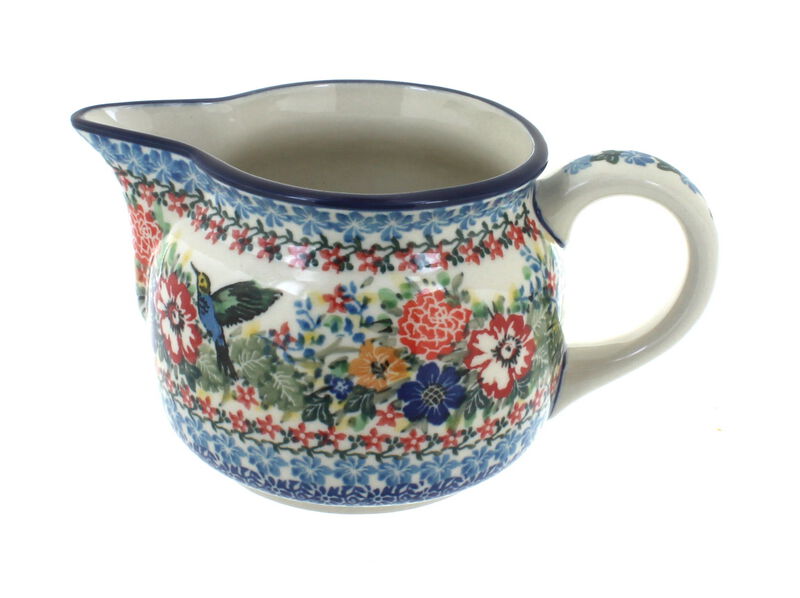 Blue Rose Polish Pottery Georgia Blue Small Pitcher