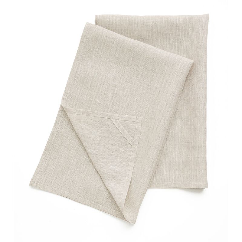 Solino Home 100% Pure Linen Kitchen Towels 17 x 26 Inch Set of 2 - Kitchen Linen
