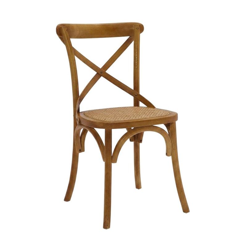 Wooden Dining Side Chairs for Dining Room, Natural, Set of 4 image number 2