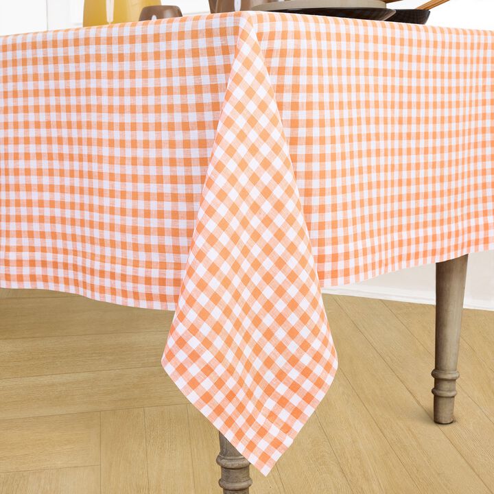 Linen Tablecloth - Gingham Check
