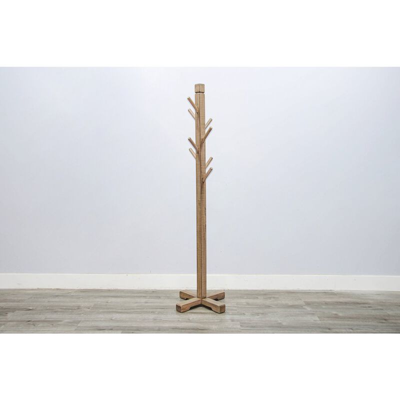 Sunny Designs Traditional Solid Wood Hat Rack with 8-Prong Hooks image number 1