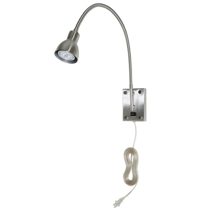 Metal Round Wall Reading Lamp with Plug in Switch