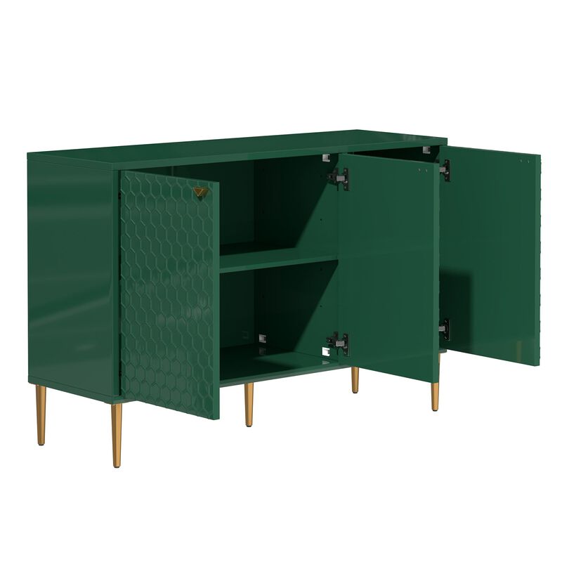 3 Door Locker Accent Storage Cabinet image number 8