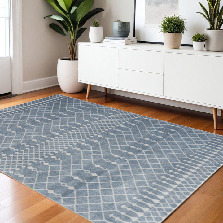 HomeRoots Moroccan Washable Area Rug