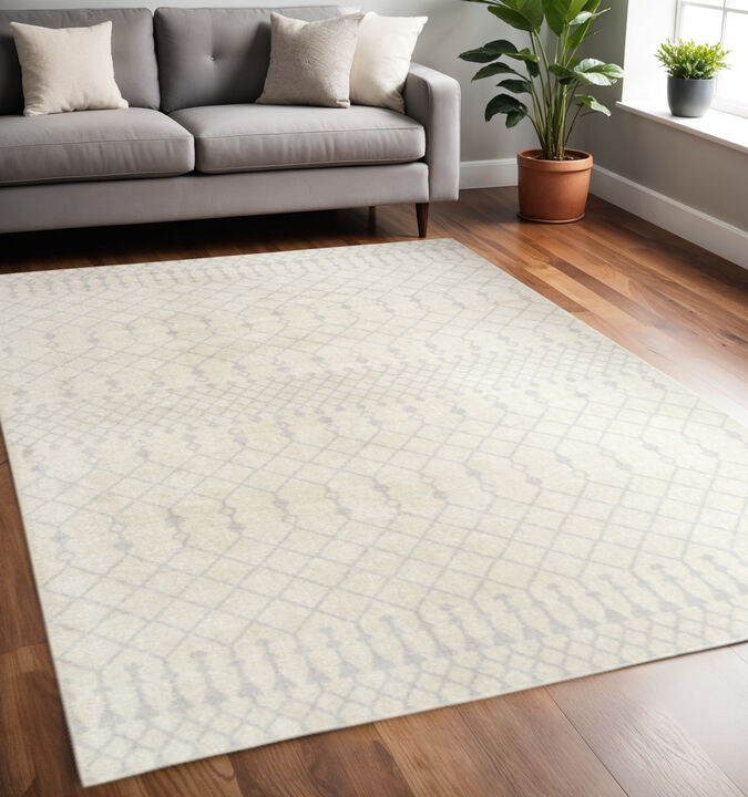 HomeRoots Moroccan Washable Area Rug