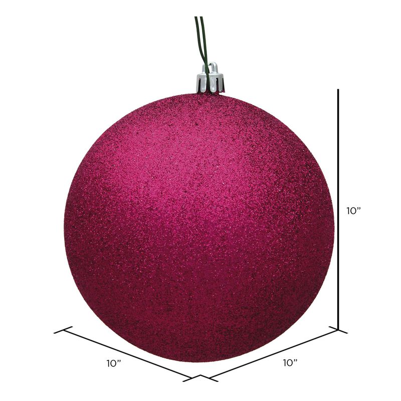 Vickerman Fuchsia Glitter Ball Drilled Cap - image number 1