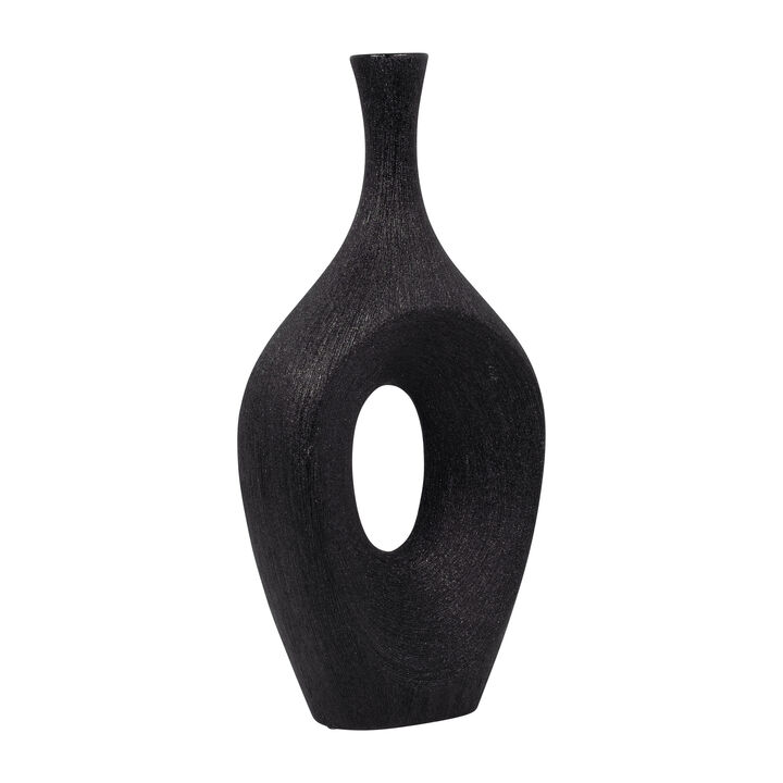 19" Beaded Open Cut Vase