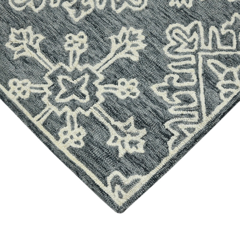 HomeRoots Wool Oriental Hand Hooked Area Rug image number 2