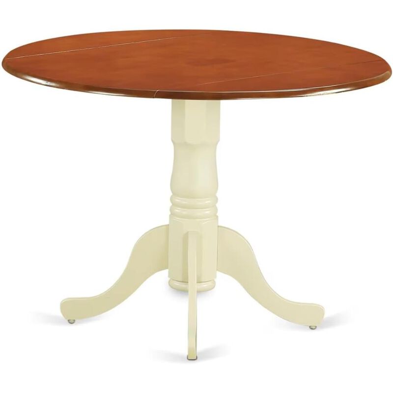 Dining set - 5 Pcs with 4 Wood Chairs in Buttermilk