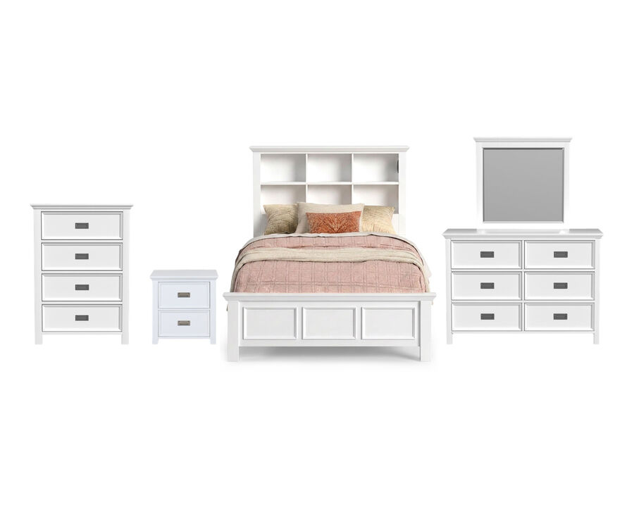 Hampton White Full 5-Piece Set