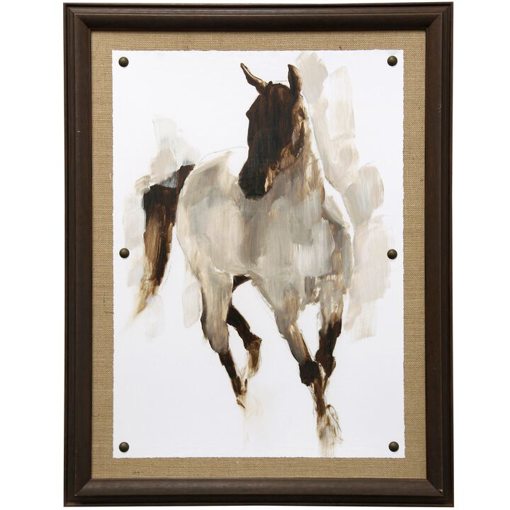 Rustic Horse I Framed Print