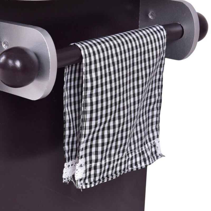 Hivvago Kids Wooden Modern Kitchen Cooking Pretend Play Set