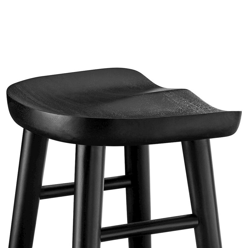 Saville Backless Wood Bar Stools Set of 2 image number 7