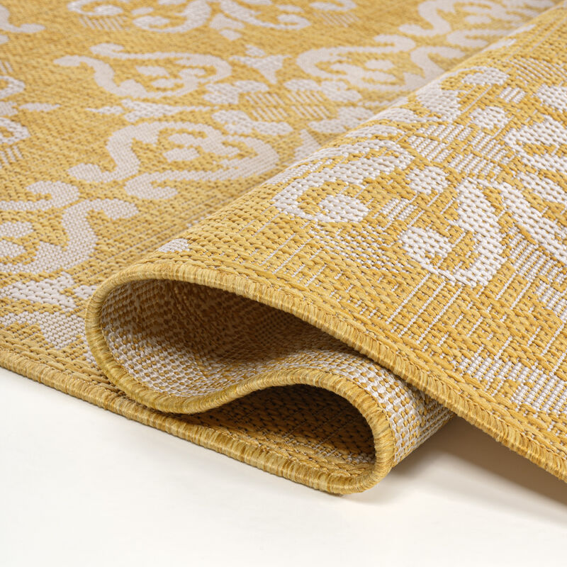 Amora Traditional Mediterranean Tile Design Indoor/Outdoor Area Rug