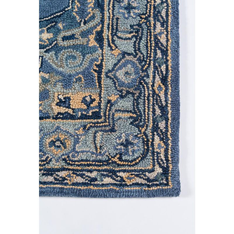 Momeni Traditional Rectangle Area Rug, Denim, 5' X 8'