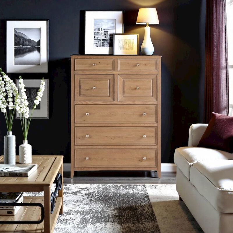 Starlight Canyon Home Beige Chest of Drawers with Doors and Drawers for Bedroom Furniture