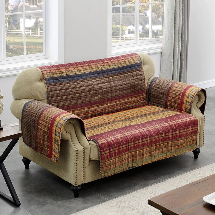 Barefoot Bungalow Gold Rush Reversible Furniture Protector - Loveseat 103x76", Multicolor