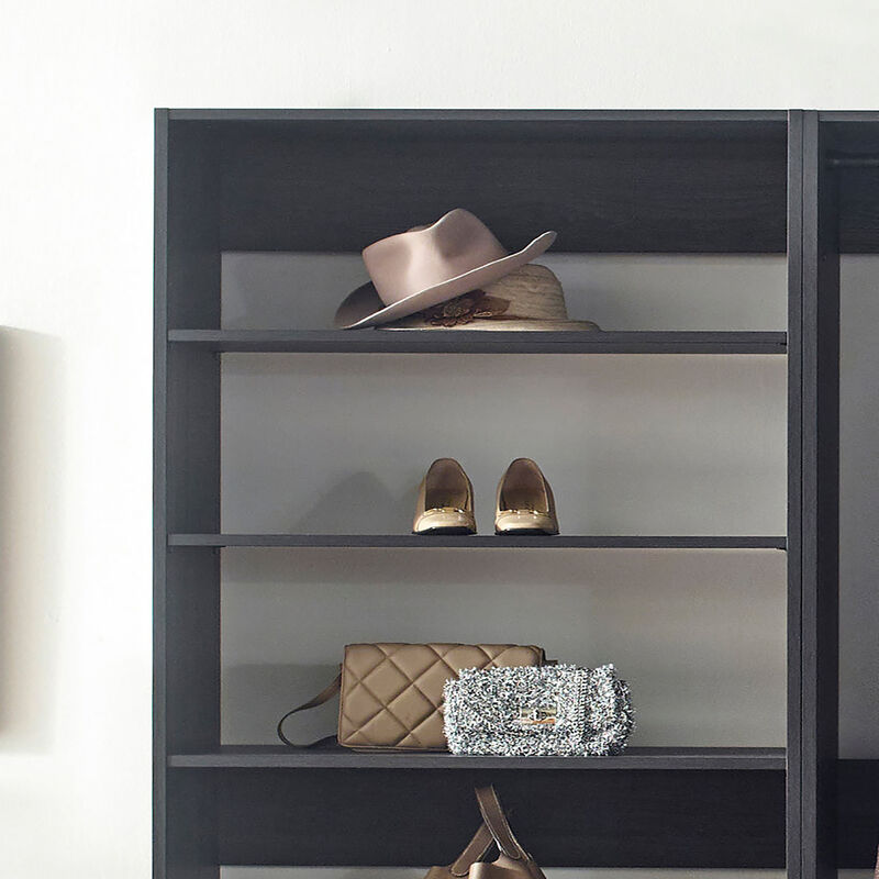 Prosper Gray Freestanding Walk in Wood Closet System