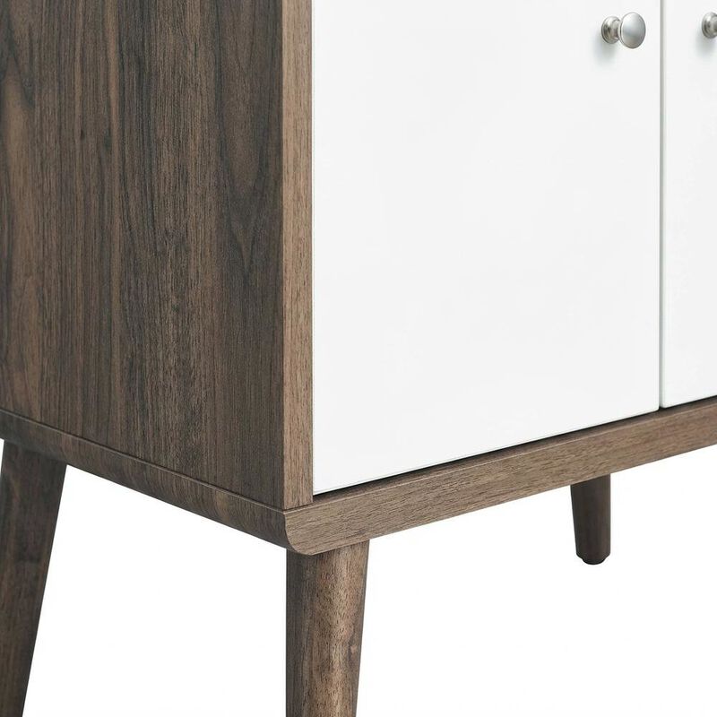 Wood Display Cabinet Bookshelf with Shelving Storage for Living Room image number 6