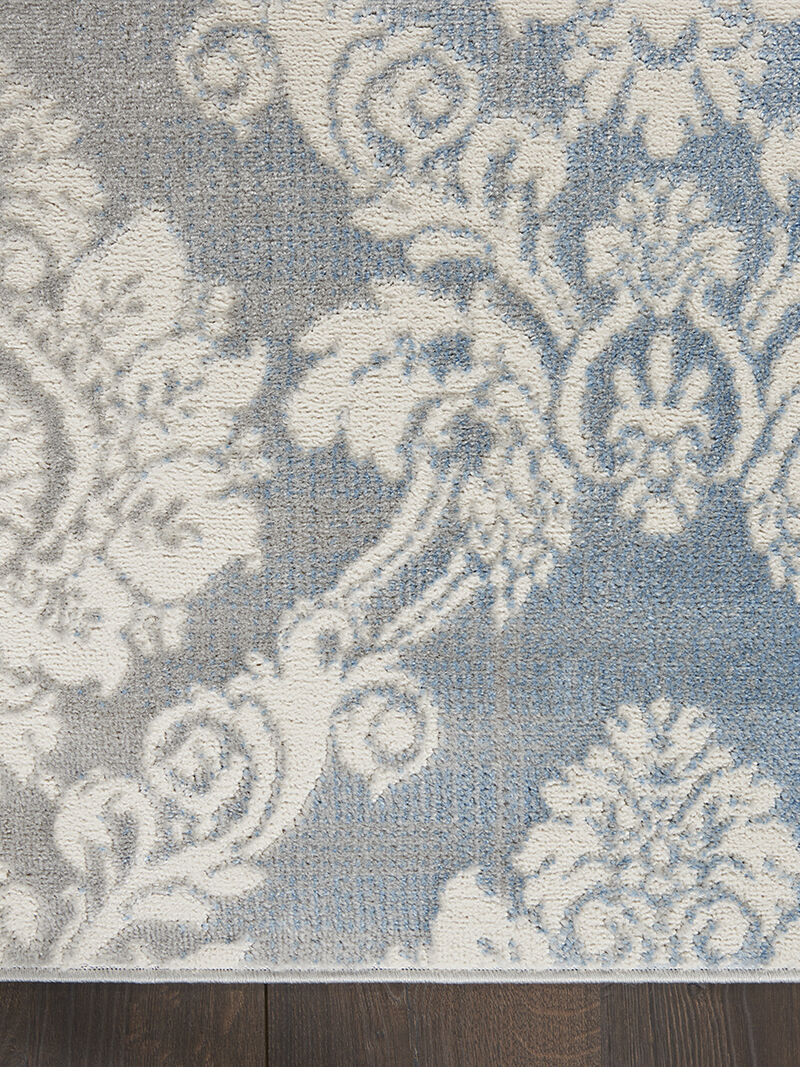 Elation ETN03 Ivory/Blue 4' x 6' Rug