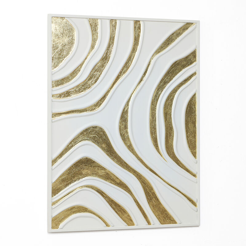 31.5" Modern Contour Metal Abstract Wall Art Decor image number 4