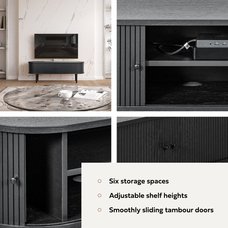 SLIDDO 55 TV Stand with storage.