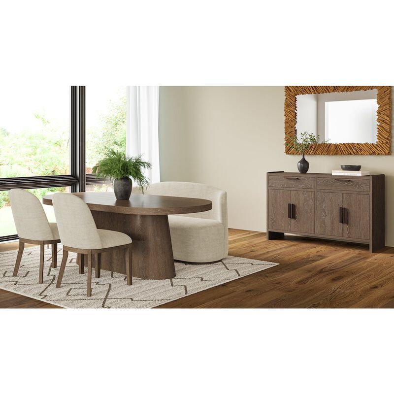 I Home Furnishings Elements Shelter Upholstered Chair - In Cocoa Finish