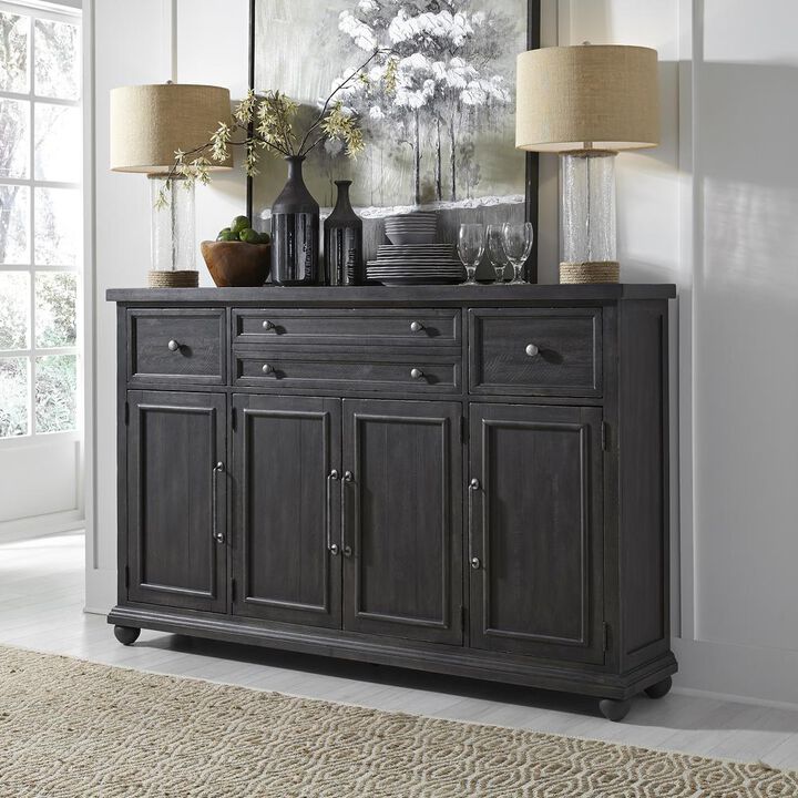 Liberty Furniture Harvest Home Hall Buffet in Chalkboard