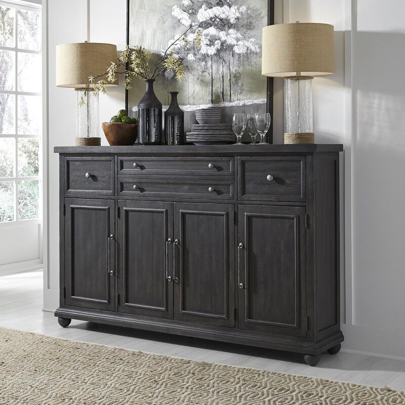 Liberty Furniture Harvest Home Hall Buffet in Chalkboard image number 1