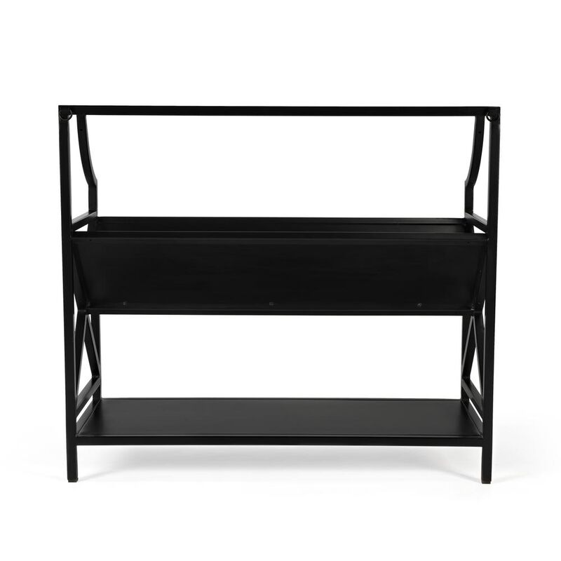 Butler Specialty Keats Library 2 Tier 36W Bookcase, Black