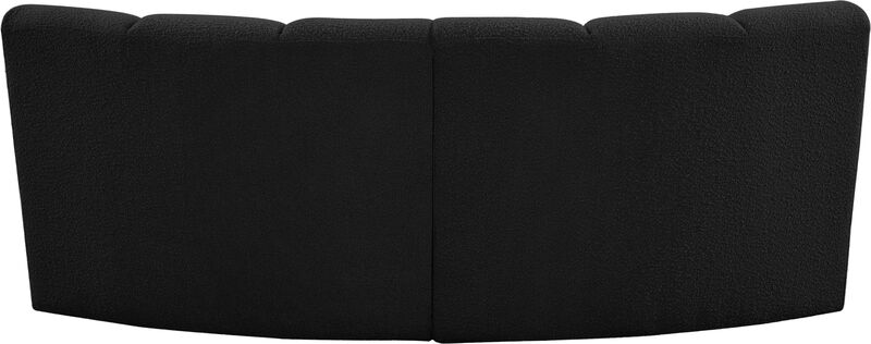 Meridian Furniture Infinity Black Boucle Fabric 2pc. Modular Sectional image number 3