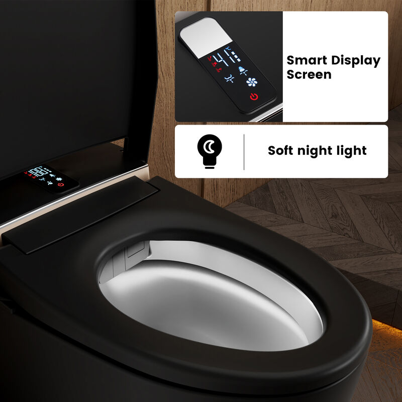 Smart Toilet with Multi Wash Modes, Warm Dryer, Remote and Side Controls, and Instant Heating image number 7