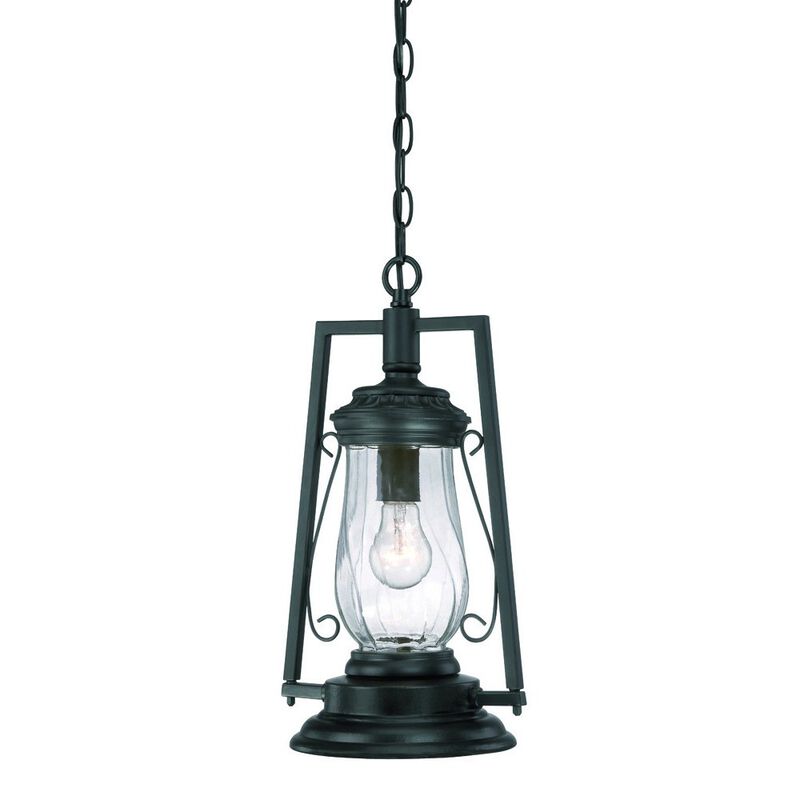 Hivvago Matte Black Oil Lamp Hanging Light