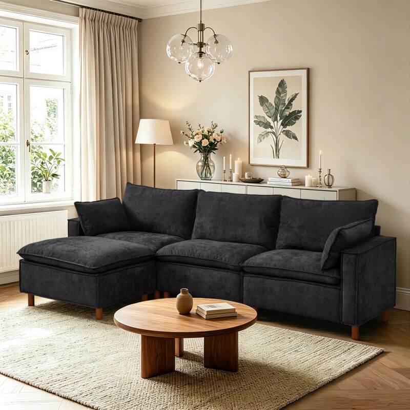 Medsmi Modular L-Shaped Sectional Sofa image number 1