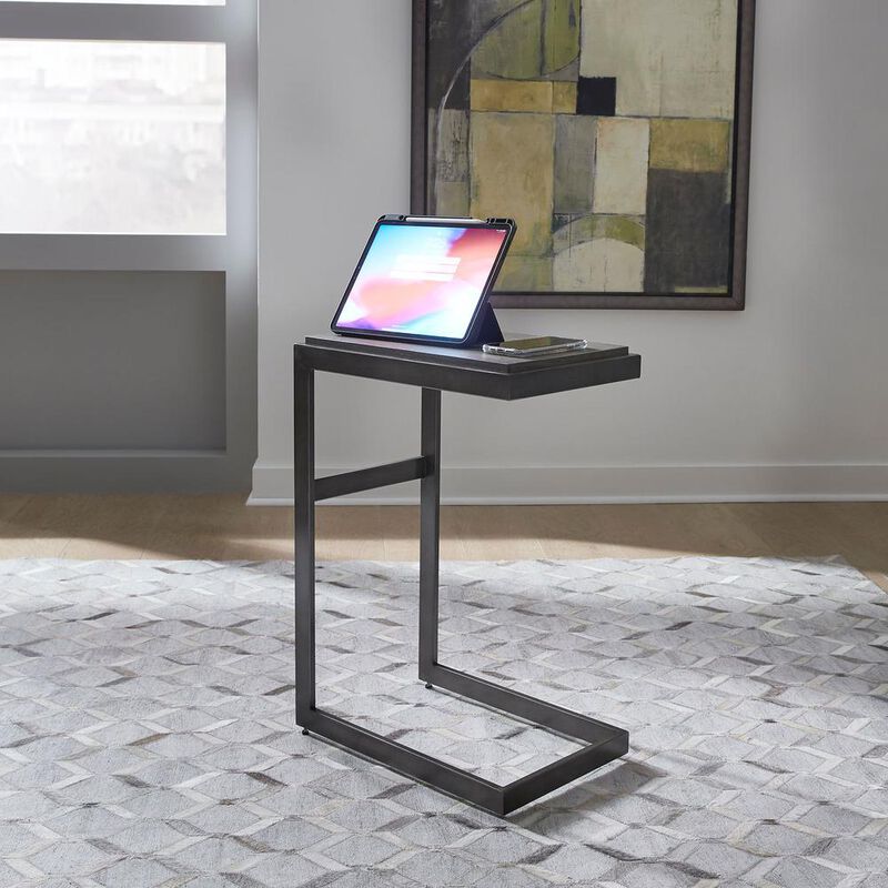 Liberty Furniture Modern View Laptop Table in Gauntlet Gray image number 6