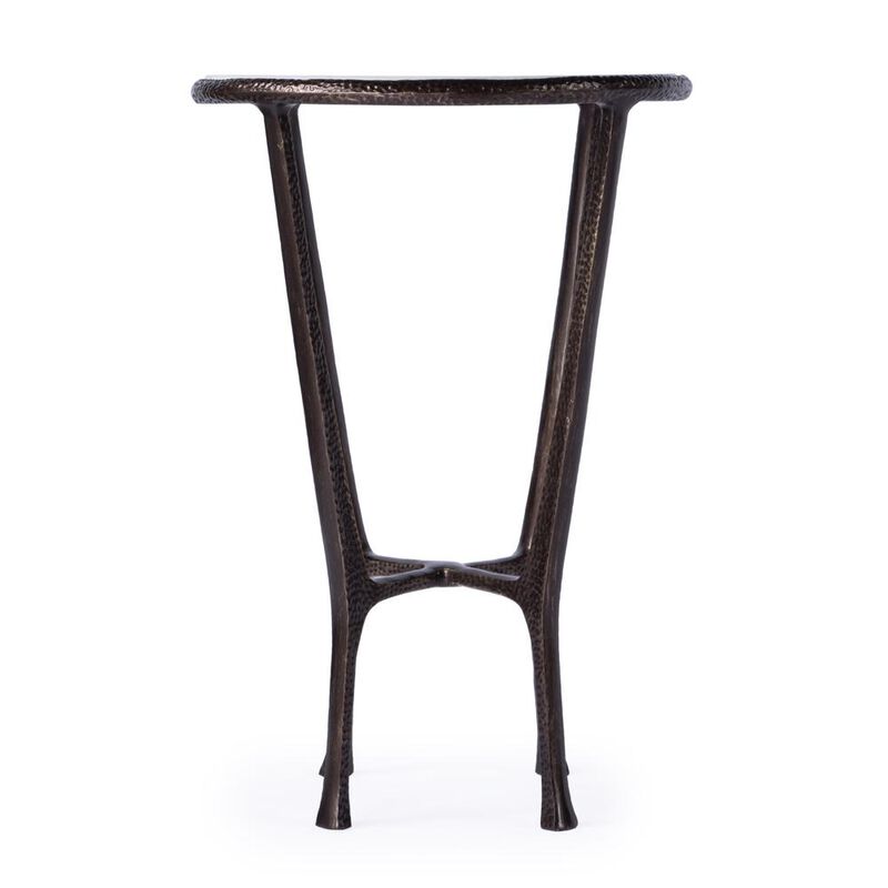 Butler Specialty Lania Outdoor Marble Side Table, Bronze image number 4