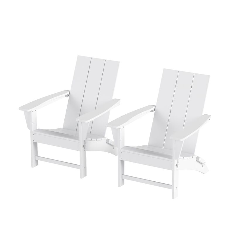 WestinTrends Modern Folding Adirondack Chair (Set of 2)