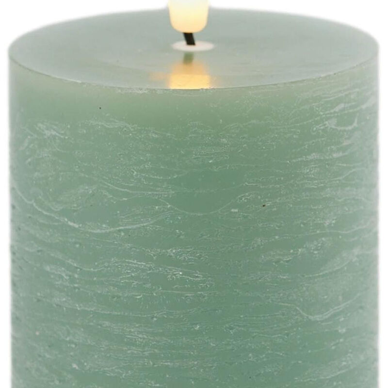 HomeRoots Set of Two Unscented Candle Flameless Pillar Candles image number 2