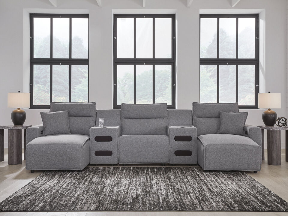 ModMax II 5-Piece Power Reclining Sectional with Chaise and Audio Console