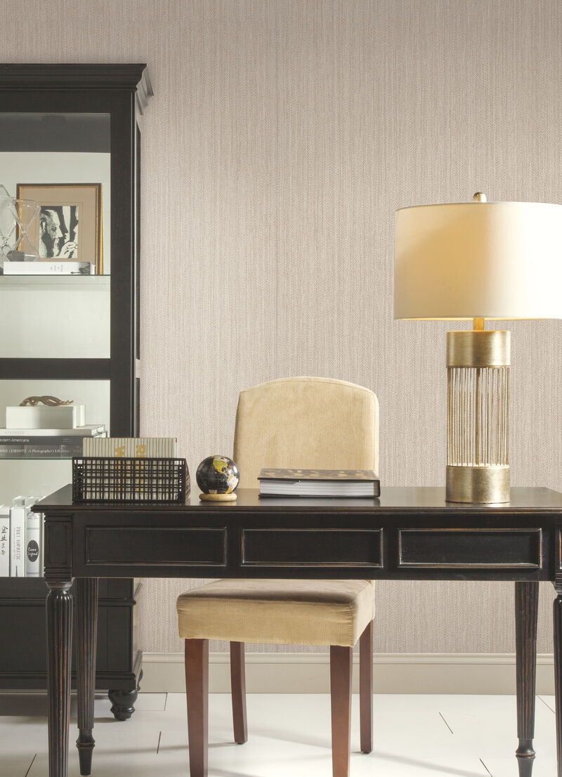 Chevron Channel Brown Wallpaper image number 1