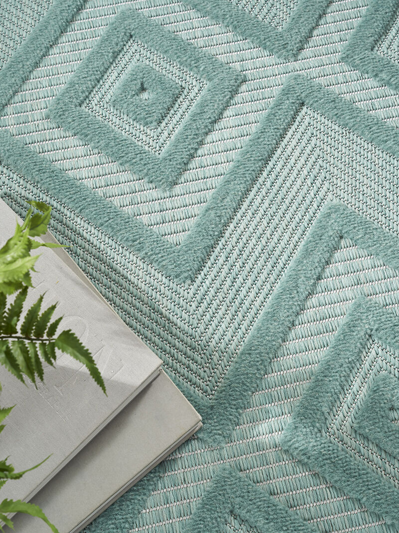 Versatile NRV01 Aqua/Teal 6' x 9' Rug