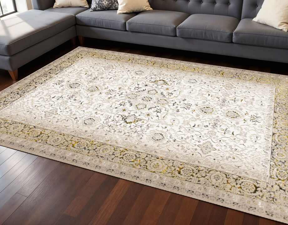 HomeRoots Medallion Area Rug