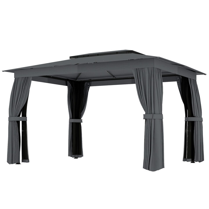 Hivvago Soft Top 10x12 Gazebo Canopy Shelter