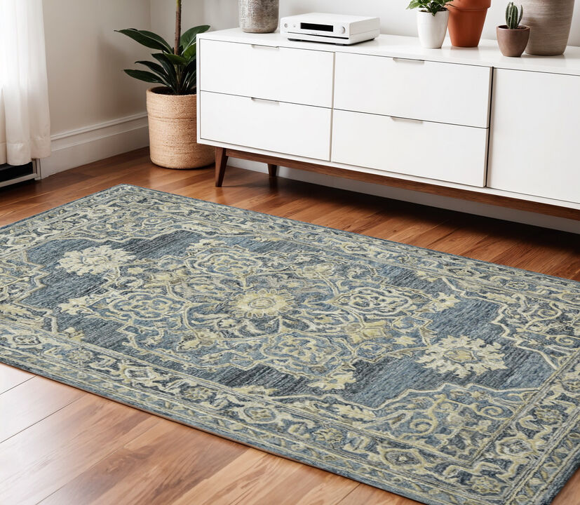 HomeRoots Oriental Hand Woven Area Rug With Fringe