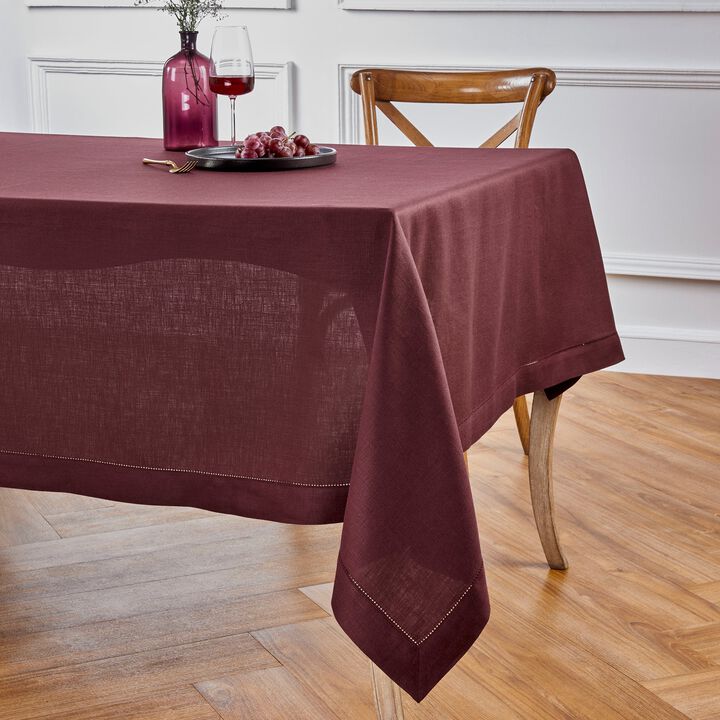 Linen Tablecloth - Classic Hemstitch