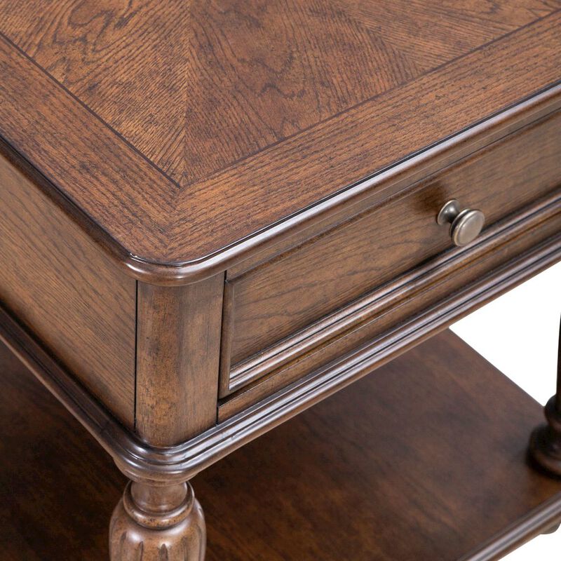 Liberty Furniture Allington Rectangular End Table for Living Room - Satin Sienna image number 4