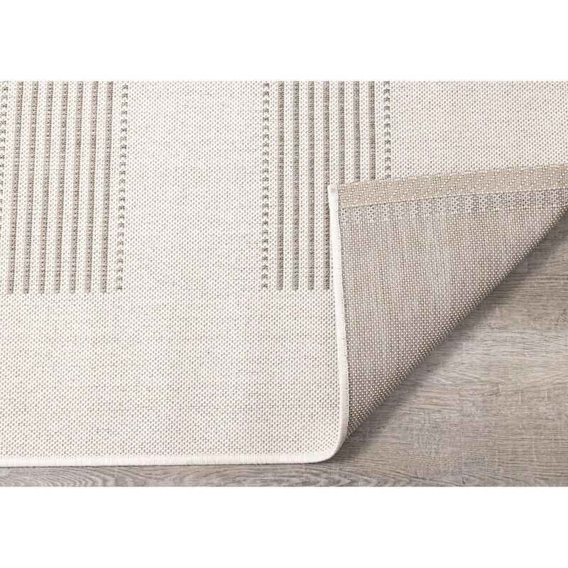 Novelle Home Beige 6x9 Rug with Modern Striped Design, Neutral Area Rug for Home image number 4