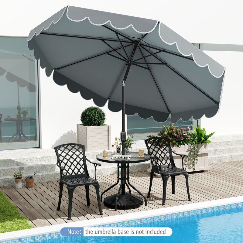 Outdoor Crank Tilt Umbrella &ndash; Adjustable Market Shade for Patio or Backyard image number 5