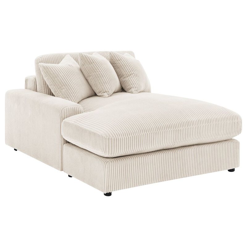Coaster Co. of America Blaine Upholstered Reversible Chaise Sectional Sofa Sand image number 2