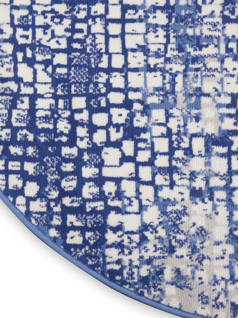 Whimsicle WHS07 Ivory/Navy 8'4" x 11'6" Rug